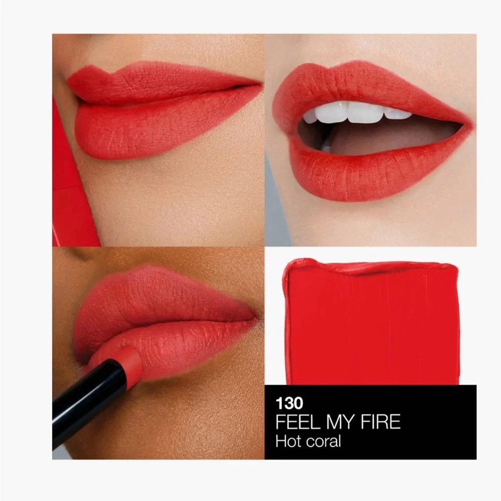 NARS Powermatte Matte Feel My Fire 130 Lipstick 0.05 oz 1.5 g NIB